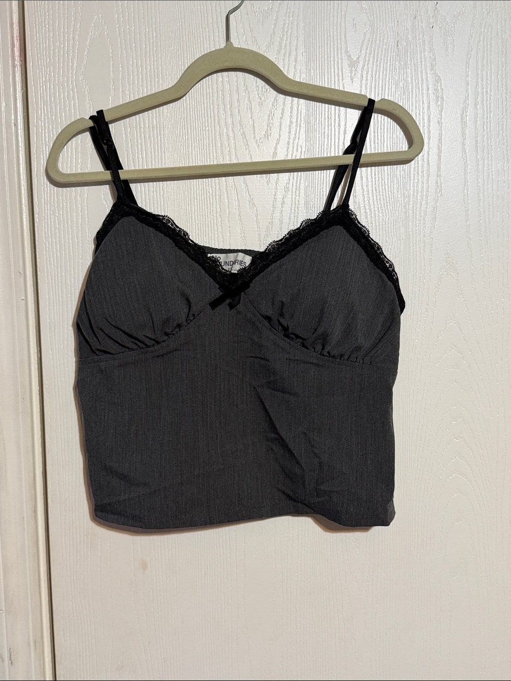 No Boundaries Black Lace-Trim Cami